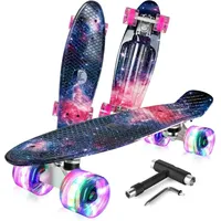luxuskollektion BELEEV 22 Zoll Mini Cruiser LED Leuchtrollen