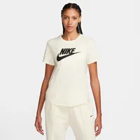 Nike Damen Sportswear Essentials T-Shirt, Coconut Milk/Black, S