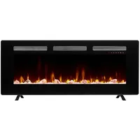 Dimplex Sierra Elektrischer Kamin 48"/122cm - 1300/1600W Heizgerät - Einbauen Kamin, Wandmontage Kamin (Wandkamin) oder Freistehend Kamin-App Funktion-Holzscheit-, Kiesel- oder Kristallbrennstoffbett