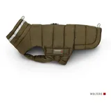 Wolters Hundemantel Steppjacke Cosy für Dackel olive Größe: 38 cm Rückenlänge: 38 cm / Brustumfang: 35 - 48 cm
