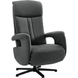 die planbar Relaxsessel MP-RS18073 Polyester 71 x 110 x 83 cm Grau drehbar mit Kopfpolsterverstellung und Relax-Funktion