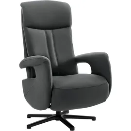 die planbar Relaxsessel MP-RS18073 Polyester 71 x 110 x 83 cm Grau drehbar mit Kopfpolsterverstellung und Relax-Funktion