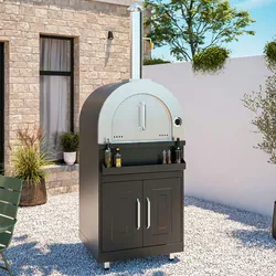 Oviala Business Pizzaofenmöbel für die Außenküche