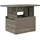 vidaXL Gartentisch mit Glasplatte 100 x 55 x 73 cm Grau