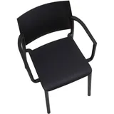Idimex Gartenstuhl TERRA 55 x 52 x 81 cm schwarz 4 St.
