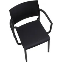 Idimex Gartenstuhl TERRA 55 x 52 x 81 cm schwarz 4 St.