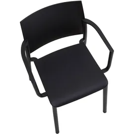 Idimex Gartenstuhl TERRA 55 x 52 x 81 cm schwarz 4 St.