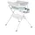 Cangaroo Babywanne Wickeltisch Como 2 in 1 faltbar, Wickelauflage, Zubehörfach blau