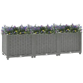 vidaXL Hochbeet 120x40x38 cm Polypropylen