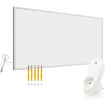 Wiltec Infrarotheizung 700 Watt inkl. WLAN-Thermostat, energieeffizienter Heizkörper mit WLAN Steuerung, Wandmontage Elektroheizung, Heizpaneel