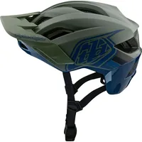 Troy Lee Designs Flowline SE MIPS Badge, olive/indigo, M/L