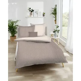 KAEPPEL Eternity Combo Mako-Satin rubin rot 135 x 200 cm + 80 x 80 cm