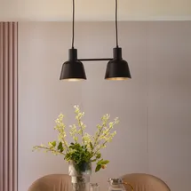 LUCANDE Servan 2-flg. 60 cm schwarz Metall