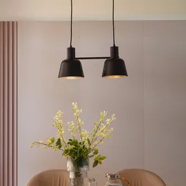 LUCANDE Servan 2-flg. 60 cm schwarz Metall