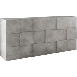 Sideboard LC "Dama Sideboard" Sideboards Gr. B/H/T: 181 cm x 84 cm x 42 cm, grau (beton, optik) Sideboard Sideboards