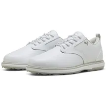 Puma "Avant 2 Golfschuhe Damen", Damen, Gr. 39, weiß (weiß ash gray feather), Obermaterial: Textil, Synthetik, Kuhleder. Futter: Textil, Synthetik. Innensohle: Textil. Laufsohle: Gummi, Schuhe