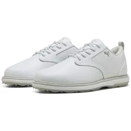 Puma "Avant 2 Golfschuhe Damen", Damen, Gr. 39, weiß (weiß ash gray feather), Obermaterial: Textil, Synthetik, Kuhleder. Futter: Textil, Synthetik. Innensohle: Textil. Laufsohle: Gummi, Schuhe