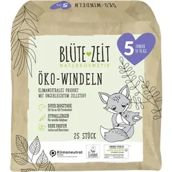 Blüte-Zeit Öko-Windeln Größe 5 Junior 11-16KG 25ST