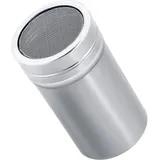 Kakaostreuer Schokolade Shaker, Puderzuckerstreuer, Edelstahl-Puderzuckerstreuer, Zuckerstreuer Mehl Sift Mehl Kaffee Latte Cappuccino Shaker, Pulverdosen Mit Feinmaschigem Netz