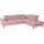 sit&more Ecksofa SIT & MORE "Percy L-Form", rosa (altrosa), B:270cm H:77cm T:235cm, Sofas, Ecksofa, 12 cm Fußhöhe, Sitztiefenverstellung, wahlweise in 2 Fußfarben
