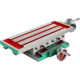 Mophorn kreuztisch Tischbohrmaschine 450 mm, Frässchraubstock 170 mm, Metall Professionelle Gusseisen Schraubstock für Säulenbohrer Breite Backen und den vielseitigen Einsatz, Metallisch
