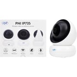 PNI IP735 3Mp überwachungskamera innen, Kamera überwachung innen, überwachungskamera ohne WLAN mit IP P2P Wireless PTZ, microSD-Kartensteckplatz, Steuerung über die Anwendung