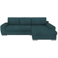 bobb Ecksofa mit Funktion   ¦ türkis/petrol ¦ Maße (cm): B: 283 H: 91 T: 181.0