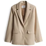 Opus Damen Blazer | Strukturierter Blazer JAOMI Regular mit Leinen Soft Oat, 38