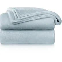 Blumtal Kuscheldecke, Hellblau, Textil, Rechteckig, 270x230 cm, Wohntextilien, Decken, Kuscheldecken