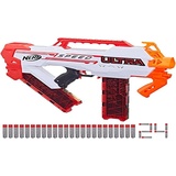 Nerf Ultra Speed vollmotorisierter Blaster, 24 Nerf AccuStrike Ultra Darts, nur mit Nerf Ultra Darts kompatibel, 8.1 x 66 x 28.6 cm