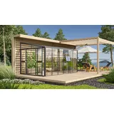 Vitavia Athena 10200 Alu anthrazit ESG 3 mm/Dach HKP 10 mm 10,2 m2