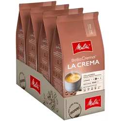 Melitta Bella Crema La Crema ganze Bohne 1000 g, 4er Pack
