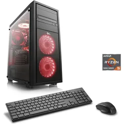 CSL Gaming-PC "HydroX V28318", schwarz, Microsoft Windows 11 Home, 32 GB RAM 1000 GB SSD, Computer