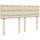 vidaXL Boxspringbett mit Matratze Creme 140x200 cm Stoff