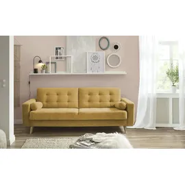 Sofa.de Schlafcouch Mikrofaser 2-Sitzer Gelb