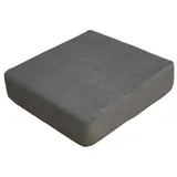 Brilliant Sitzkissen / Sitzerhöhung / Bodenkissen / 40x40x10cm / Cord-Design, Sitzerhöhung grau|silberfarben