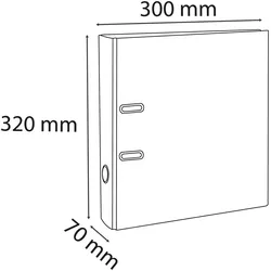Exacompta Ordner aus Karton, Prem' Touch, Rücken 70mm - Iderama