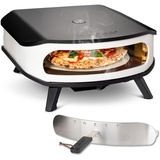 cozze cozze® 17" mit drehbarem Pizzastein, LED und Tür 8.0 kW/50mbar, inkl. Regler & 1.1 Schlauch - Perfekt für knusprige Pizzen