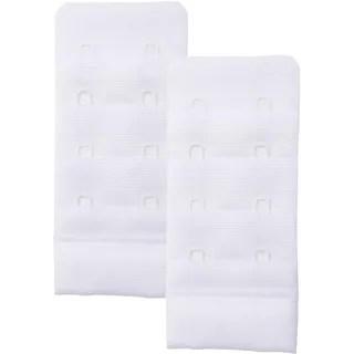 Skin Wrap Accessories BH Verlängerung 2er-Set BH Verschluss Erweiterung Bra Extender BH Verschluss Verlängerung 1er, 2er oder 3er Haken in Schwarz Weiß Haut - Einheitsgröße