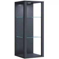 VCM Hängevitrine Wandregal 60 x 30 x 80 cm Schwarz