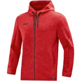 Jako Premium Kapuzenjacke rot meliert XL