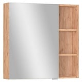 Astor Spiegelschrank  (B x H: 65 x 65 cm, Ohne Beleuchtung, Spanplatte, Eiche Hell)