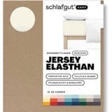 schlafgut Easy Jersey Elasthan Boxspring 90 x 200 - 100 x 220 cm yellow white