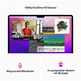 Apple MacBook Air M2 2024 13,6" 16 GB RAM 512 GB SSD 10-Core GPU Space Grau