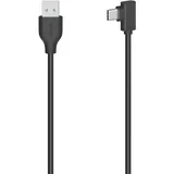 Hama USB-C-Kabel, USB-C-Stecker auf USB-A-Stecker, 90°, USB 2.0, 480 Mbit/s, 0,75 m