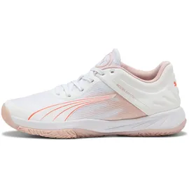 Puma Accelerate Turbo W+ Hallenturnschuh, white/glowing red/rose quartz/alpine snow 44.5
