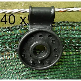 EXCOLO 40 Clip Befestigung Halter für Schattiergewebe Sichtschutz Blende Zaun-Blende Schutznetz