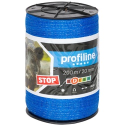 Spezial Wildabwehr Weidezaunband 200m, 20mm, 4x0,16 Niro, blau
