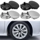 SZPXXX 4 Stück Radnabenkappen für Jeep Grand Cherokee 2011-2017 63MM, Radnabenkappen aus hochwertigem ABS,Radnabenabdeckung,nabendeckel,radnabenabdeckung,Silver