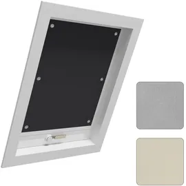 Woltu Thermorollo Dachfenster 96 x 120 cm schwarz
